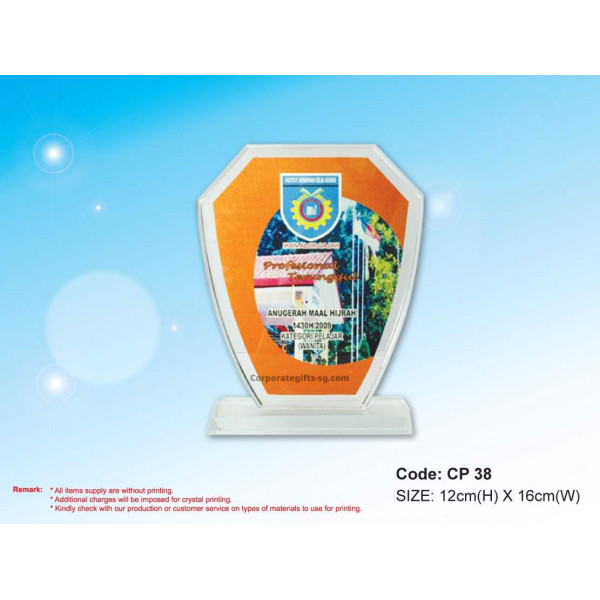 CP 38 Crystal Plaque